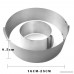ORYOUGO Set of 2 Stainless Steel Adjustable Round and Square Mousse Cake Ring Mould 6-12 Inch Pastry Ring Circle Mold Form Stainless Steel Cake Modelling Pastry Baking Tool - B07DFF15MR
